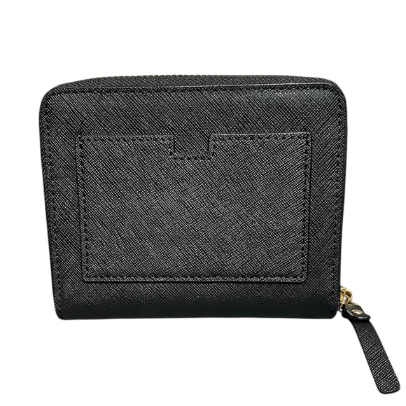 Kate Spade Laurel Way Darci Black Saffiano Leather Full Zip Compact Wallet - Picture 2 of 7